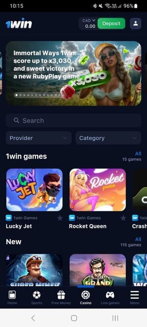 Programu ya Kasino ya Mtandaoni ya 1Win kwa Wachezaji wa Uganda